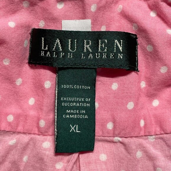 Lauren Womens Pink Polka dot Sleepwear X-Large - Picture 5 of 5